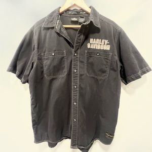 Harley Davidson button down shirt